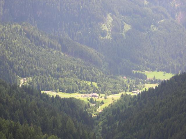 Zaluna vista dalla valle di Viezzena